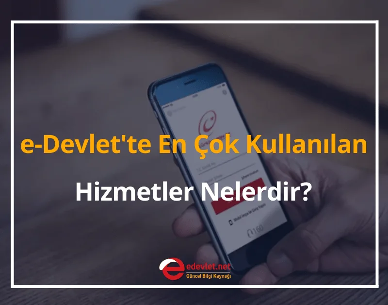 2024 e-Devlet'te En Çok Kullanılan Hizmetler Nelerdir?