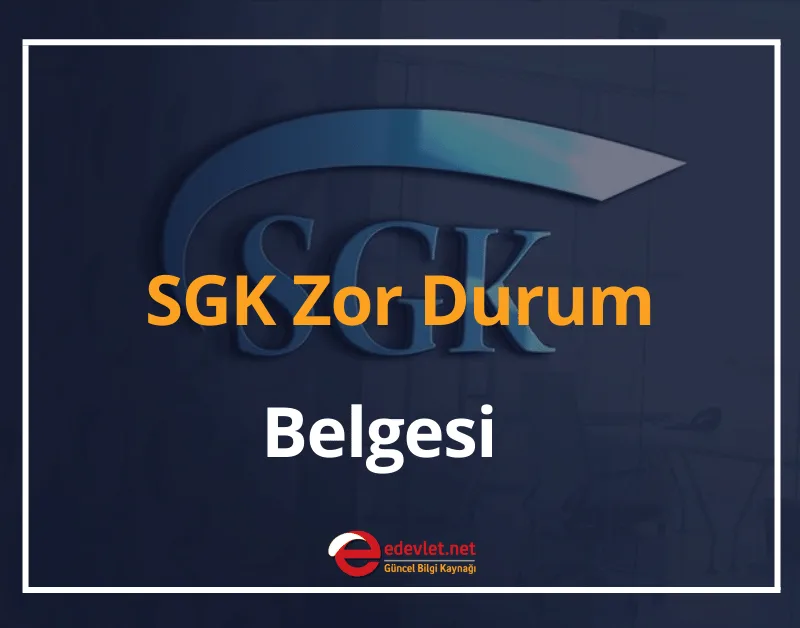 SGK Zor Durum Belgesi 2024 SGK Borç Tecil ve Taksitlendirme Talep Formu
