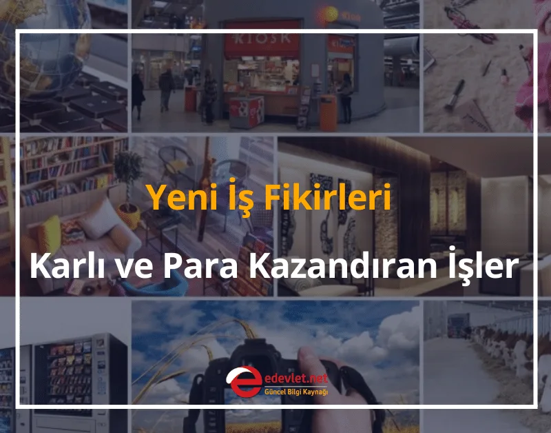 Yeni İş Fikirleri 2024 Karlı ve Para Kazandıran İşler