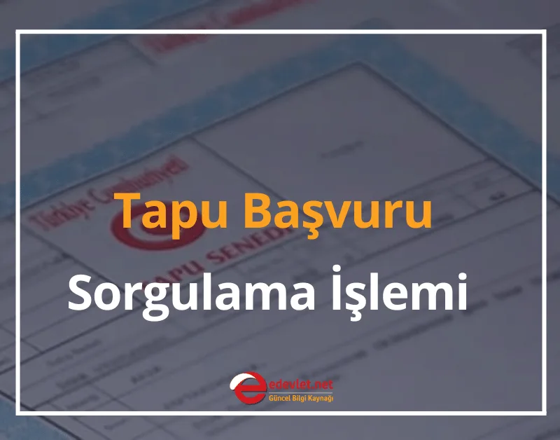Tapu Başvuru Sorgulama İşlemi Nasıl Yapılır? 2024 Tapu Başvuru Takip