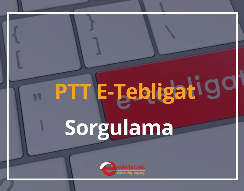 PTT E-Tebligat Sorgulama Nasıl Yapılır? 2024 PTT e-Devlet Tebligat Sorgulama