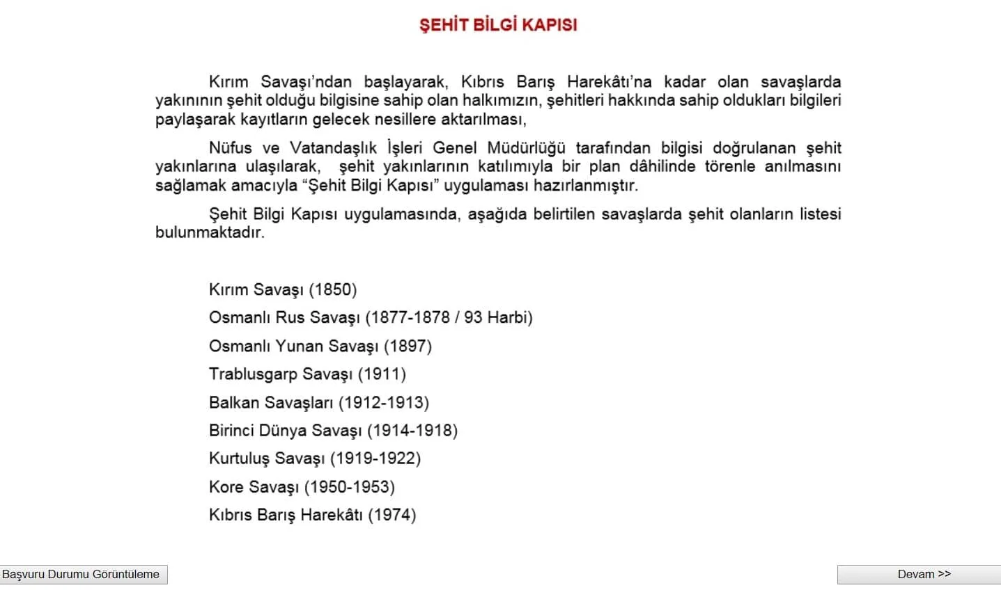 Şehit Bilgi Kapısı